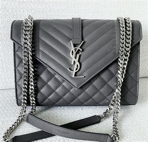 ysl purse gray